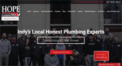 Desktop Screenshot of hopeplumbing.com