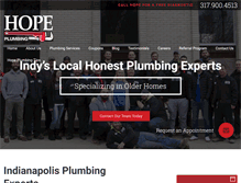 Tablet Screenshot of hopeplumbing.com